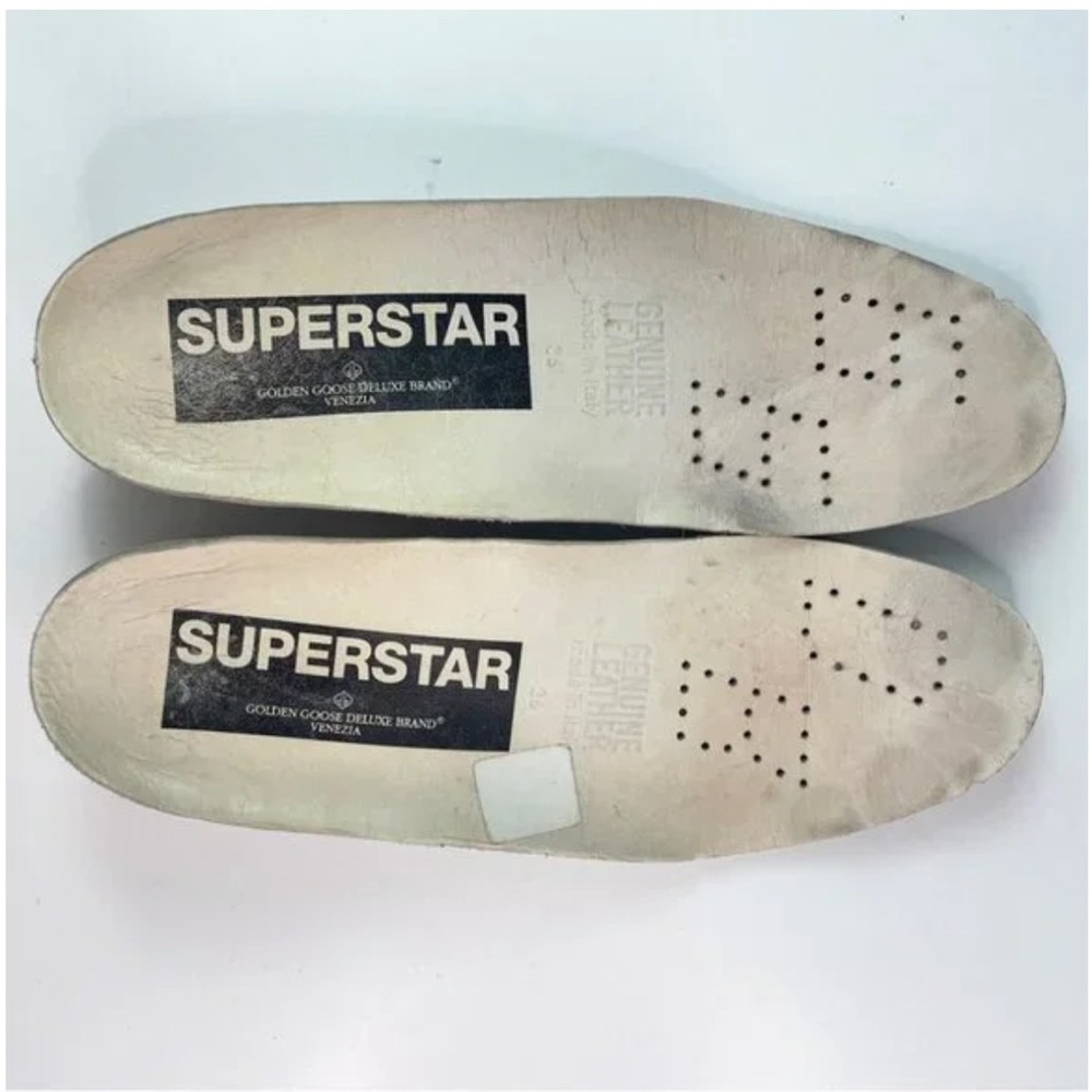 Golden Goose Superstar Sneakers Grey Blue Camo Star Sz 36 - Picture 10 of 11